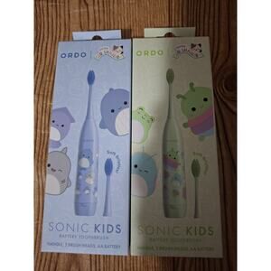 ORDO Sonic Kids Battery Toothbrush - Squishmallows Auggie-Green & Blue(SKU838)